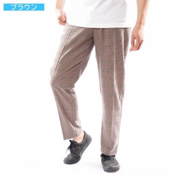 トラウザーパンツ メンズ スラックス チェック柄 ストレッチ テーパード グレンチェック チェックパンツ イージーパンツ お洒落 カジュアル 韓国系 ビジネス Buyee 日本代购平台 产品购物网站大全 Buyee一站式代购 Bot Online