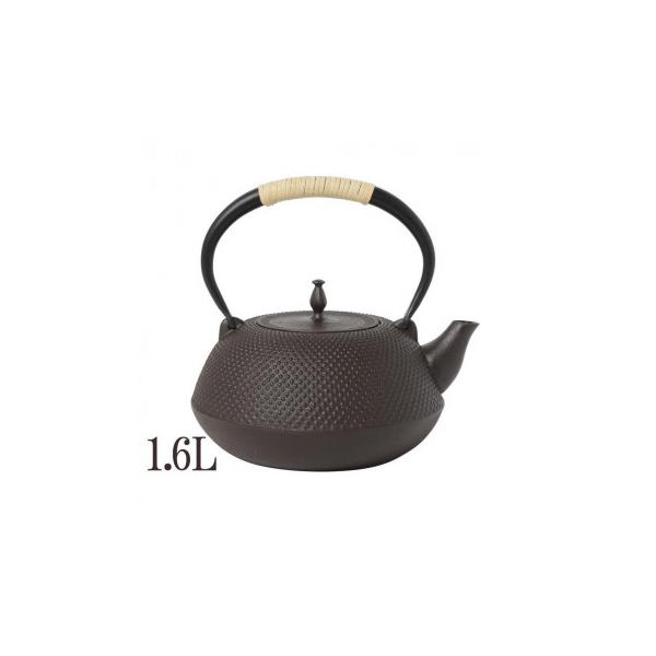 南部鉄器　IRONCRAFT　IH対応鉄瓶　膳　茶(小)　1.6L　MT-204
