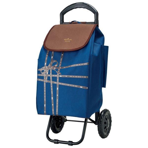 ショッピングカート キャリーカート ネイビー 幅30cm 積載荷重7kg リボンテープ柄 ホールマーク お買い物 Buyee 日本代购平台 产品购物网站大全 Buyee一站式代购 Bot Online