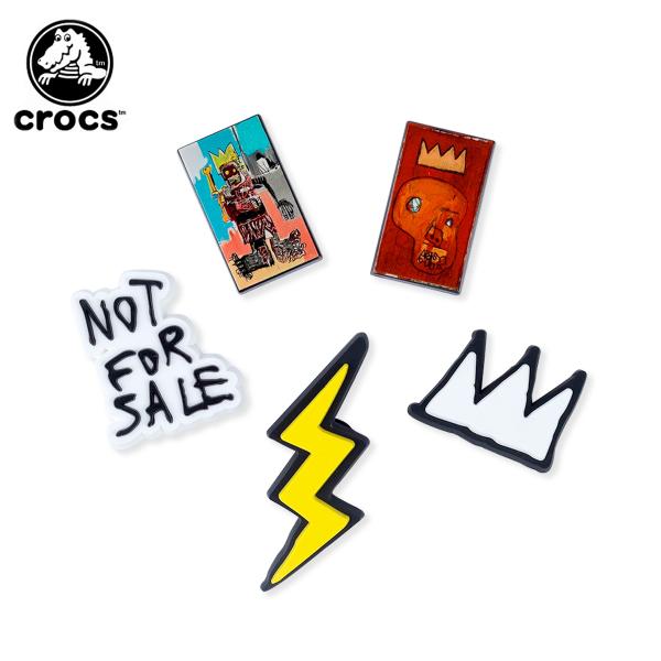 クロックス　バスキア　新品未使用　おまけジビッツチャーム4点　CROCS 楽天市場】crocs JIBBITZ BASQUIAT 5 PACK 10012734 クロックス