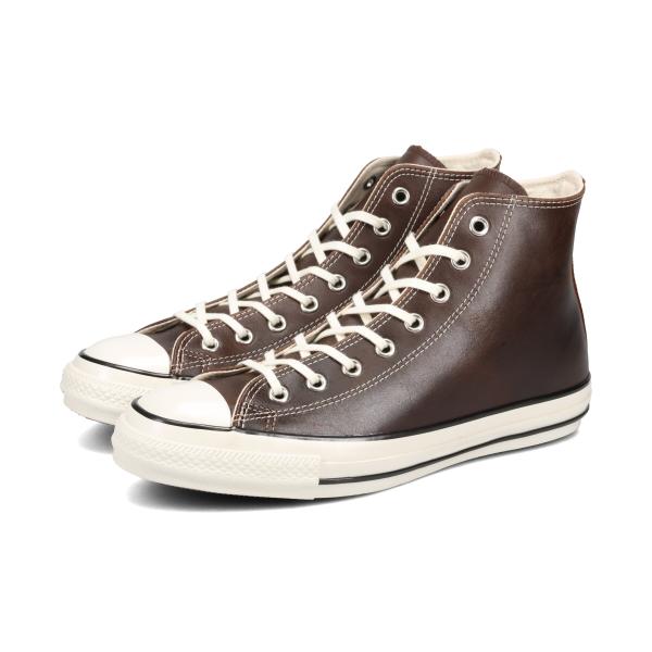 CONVERSE ALL STAR AGED WAXEDLEATHER HI コンバース オールスター エイジド ワックスドレザー HI メンズ レディース ブラウン 31315750