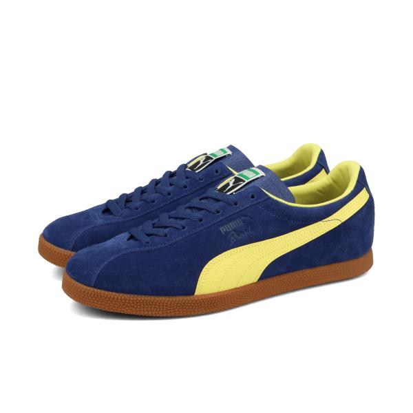 PUMA BRASIL LTH プーマ ブラジル レザー メンズ BLUE JEWEL/LEMON MERINGUE ブルー 403246-09