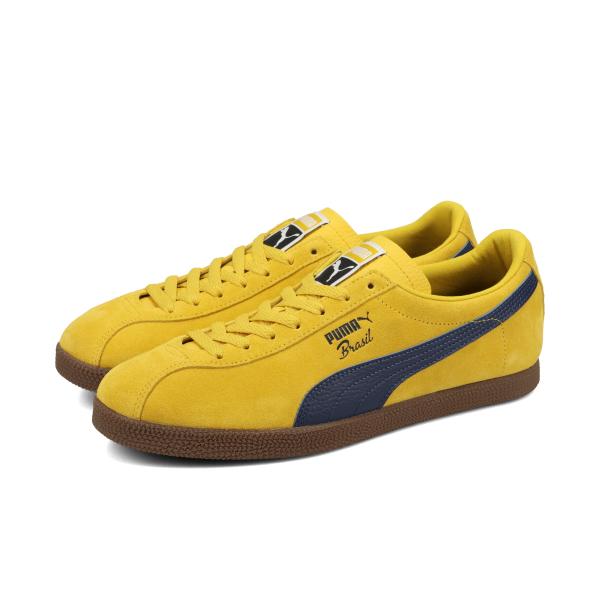 PUMA BRASIL LTH プーマ ブラジル レザー メンズ LEMON MERINGUE/DAZZLING YELLOW イエロー 403246-11