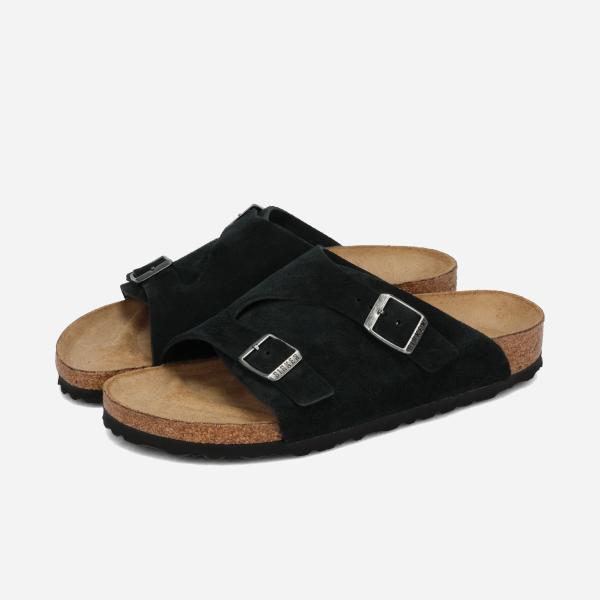 【美品】BIRKENSTOCK チューリッヒブラックスエードレザー サンダル36 BIRKENSTOCK（ビルケンシュトック） BIRKENSTOCK ZURICH SUEDE LEATHER