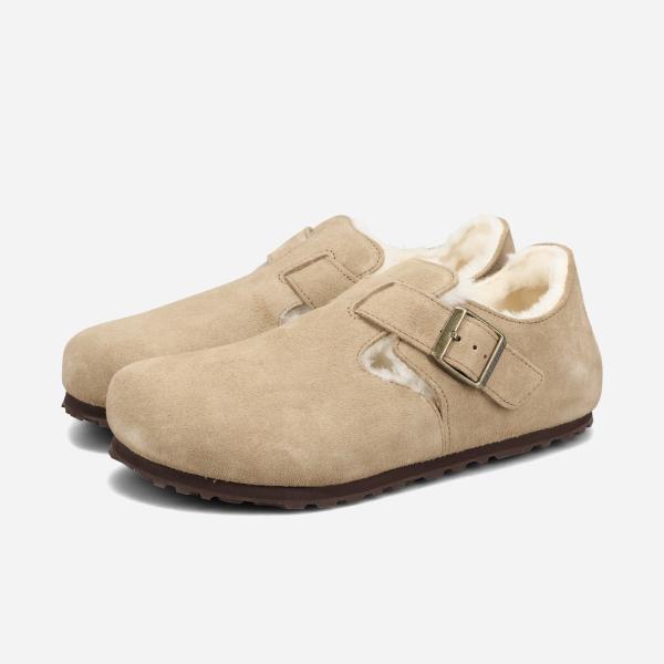 【20%OFF】 BIRKENSTOCK LONDON SHEARLING SUEDE LEATHER 【NARROW】 ビルケンシュトック ロンドンシアリング TAUPE ベージュ BKS-1028470