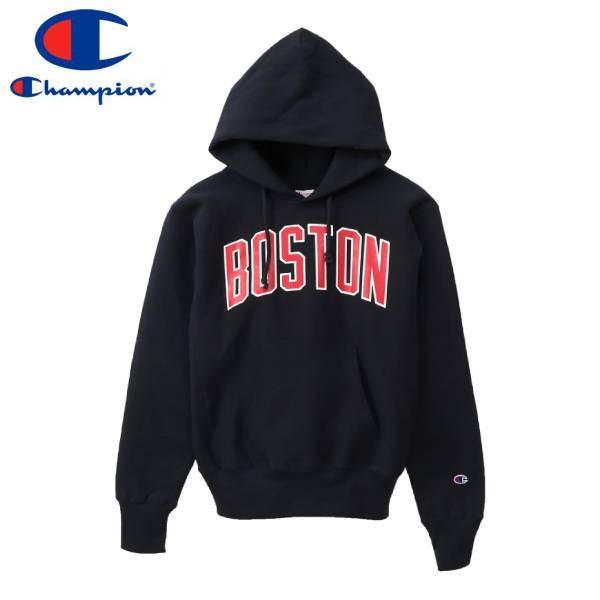 チャンピオン Champion パーカー 新作 スウェット リバースウィーブ メンズ レディース Made ネイビー 紺 Usa 赤単タグ In