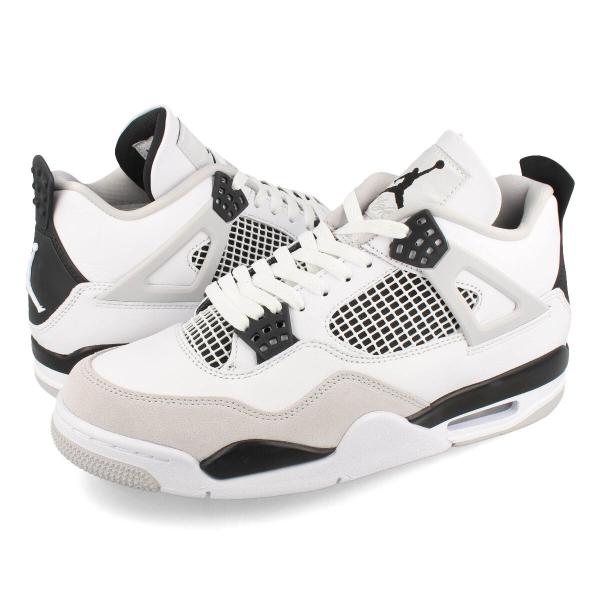 NIKE AIR JORDAN 4 RETRO yMILITARY BLACKz iCL GA W[_ 4 g  WHITE/BLACK/NEUTRAL GREY dh6927-111