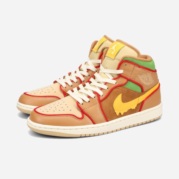 エア ジョーダン 1 NIKE AIR JORDAN MID SE -CHEESEBURGER