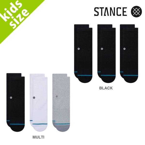 �y�L�b�Y�T�C�Y�z STANCE SOCKS ICON ST KIDS 3 PACK �X�^���X �\�b�N�X �A�C�R�� ST �L�b�Y 3 �p�b�N K556A20ICO �y�ǐՉ\���[���ցE�����w��s�z