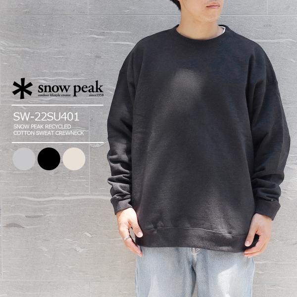 SNOW PEAK RECYCLED COTTON SWEAT CREWNECK