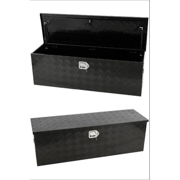 アルミ 工具箱 ブラック 大型160L 123cm×39cm×39cm アルミ 工具箱 ブラック 大型160L 123cm×39cm×39cm 1704# : 小路SHOP