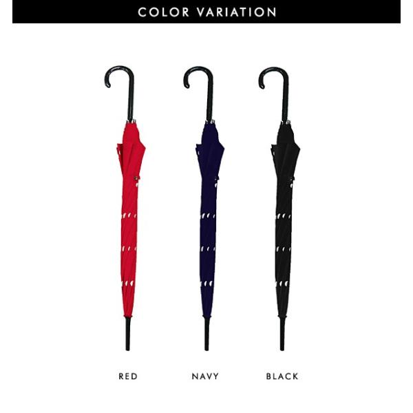 ランキング総合1位 水に濡れると色が変わる傘 ドット 長傘 送料無料