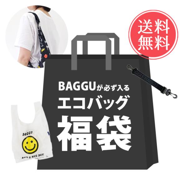 BAGGU バグゥ エコバッグ 福袋 4点入り 数量限定 アウトレット バッグ エコバッグ 折りたたみ 大容量 マチ広 コンビニサイズ ナイロン メール便送料無料