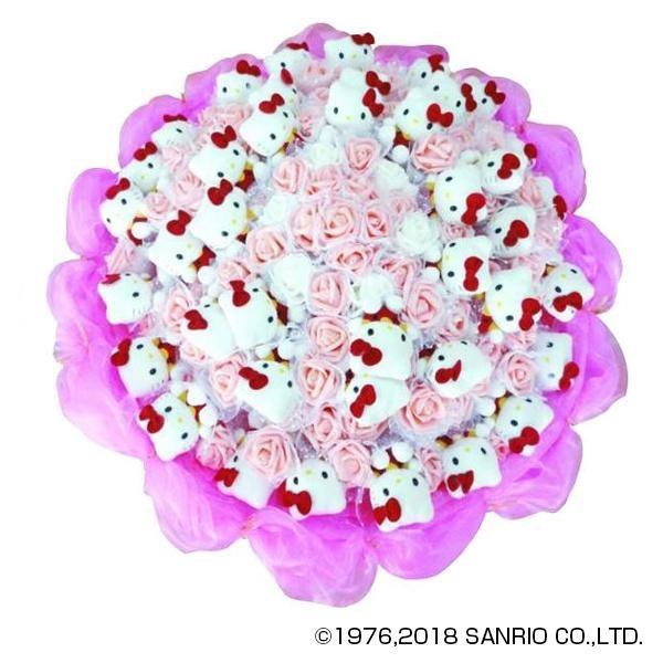 送料無料 発売モデル Hello Kitty ハローキティぬいぐるみブーケ 他商品との同梱不可 Snro 03 40本