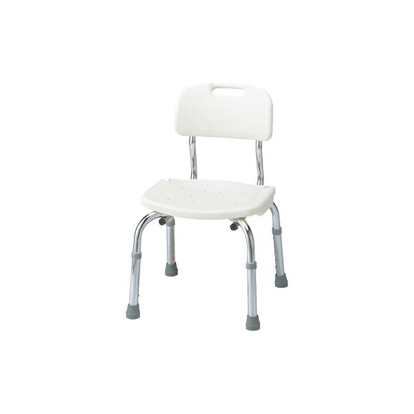 安寿 シャワーベンチ C 背付き / 535-430 ホワイト : らいふさぽーと
