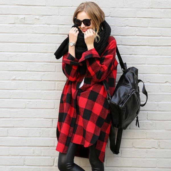 ロングシャツ レディース チェック柄 カーディガン ロング丈 コーディガン ビッグシルエット 長袖 ブラック レッド 春 40代 50代 コーデ Buyee Buyee 提供一站式最全面最專業現地yahoo Japan拍賣代bid代拍代購服務 Bot Online
