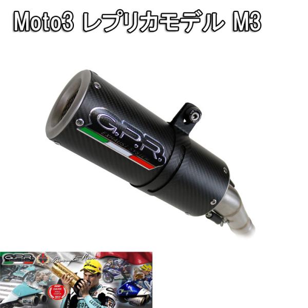 イタリア GPR / M3 カーボン スリップオン マフラー 公道仕様 / BMW F800GS 2016-2018 Euro4対応モデル