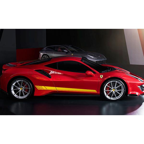 グラフィック デカール ステッカー 車体用 / フェラーリ F8 トリブート 488GTB 458イタリア / 左右2枚セット ドアサイド ストライプス バイナ