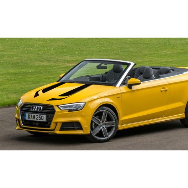 グラフィック デカール ステッカー 車体用 / アウディ A3  A5 カブリオレ / ボンネットストライプス バイナル