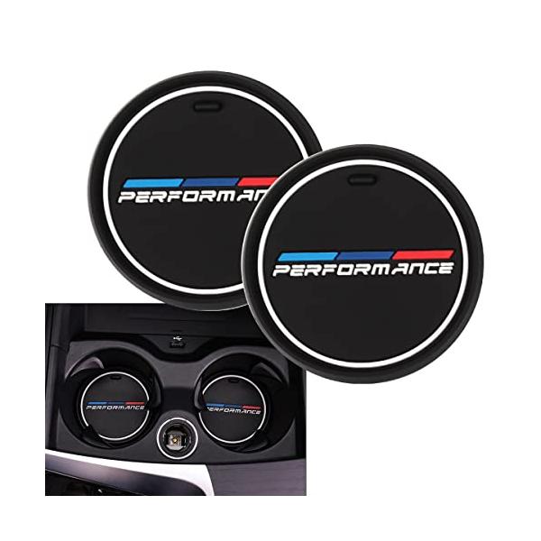 YCDCP 車用カップホルダーコに適用 for BMW X5 X6 F15 F16 E70 E71 2PCS シリコンコースタースタ滑り止め振動
