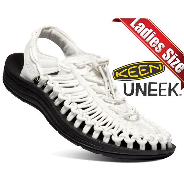 24.5KEENユニークサンダル24.5㎝ホワイト×ブラック/キーン 24㎝KEENユニークサンダル/ホワイト×ブラック メンズ ユニーク