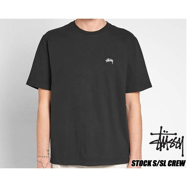 STUSSY（ステューシー） Tシャツ STUSSY STOCK S/SL CREW BLACK TEE