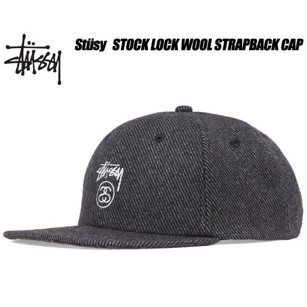STUSSY（ステューシー） キャップ STUSSY STOCK LOCK WOOL STRAPBACK