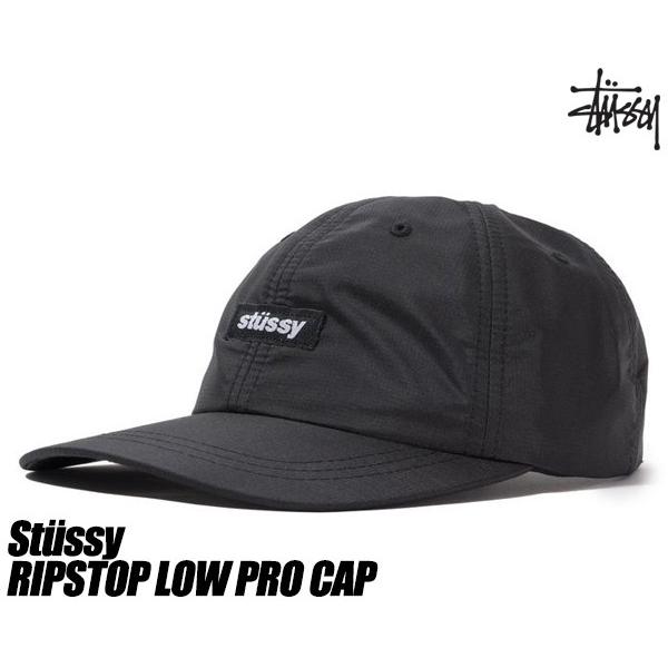 stussy low pro cap black