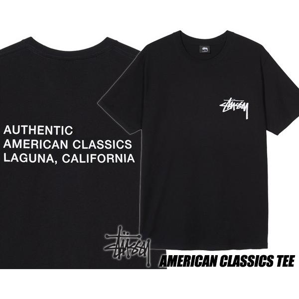 STUSSY（ステューシー） Tシャツ STUSSY AMERICAN CLASSICS TEE BLACK