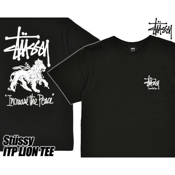 Stussy ライオン Tシャツ X-LARGE STUSSY Tシャツ センターロゴ ラスタ ライオン XLサイズ 希少
