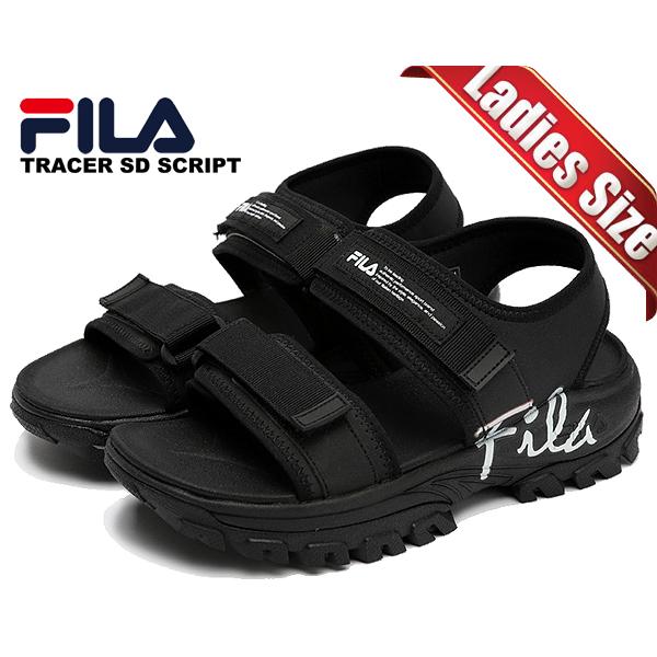 FILA フィラ トレーサーサンダル TRACER SD SCRIPT BLACK/WHITE FILA フィラ トレーサーサンダル TRACER SD SCRIPT BLACK/WHITE