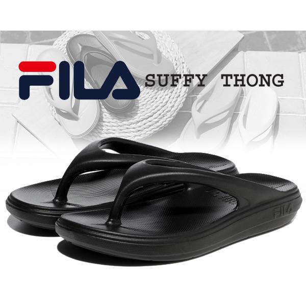 FILA（フィラ） サフィ トング サンダル FILA SUFFY THONG Black/Black