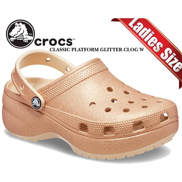 crocs クロックス クラシック プラットフォーム グリッター crocs クロックス クラシック プラットフォーム グリッター