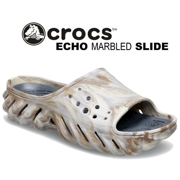 crocs Echo Marbled Slide マーブルサンダル crocs クロックス エコー マーブル スライド ECHO MARBLED SLIDE