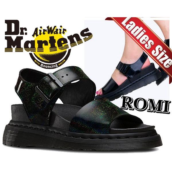 Dr.Martens ドクターマーチン ロミ サンダル ROMI black PETROL Dr.Martens ドクターマーチン ロミ サンダル ROMI black PETROL