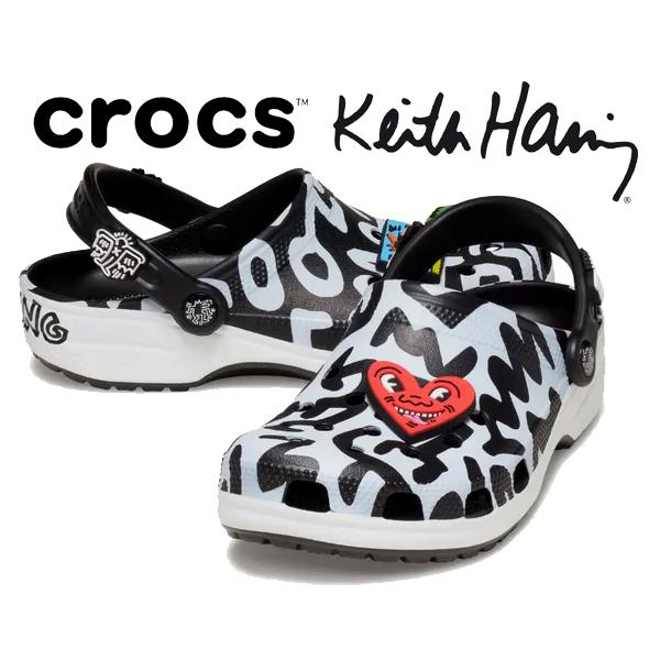 クロック　スキースヘリング　サンダル　新品　25.0 crocs クロックス キース・ヘリング クラシック クロッグ HARING