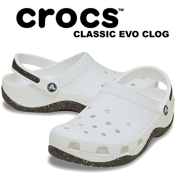 クロックス クラシック エボ クロッグ ホワイト crocs CLASSIC EVO CLOG WHITE 212481-100