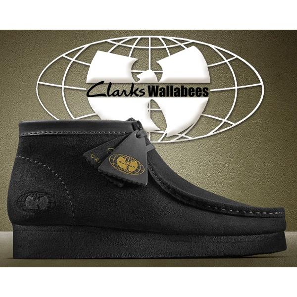 クラークス ウータン・クラン CLARKS WALLABEE Wu Tang Clan BLACK SUEDE Wu Wear ブラックスエード ワラビー ブーツ - 通販 Yahoo!ショッピング