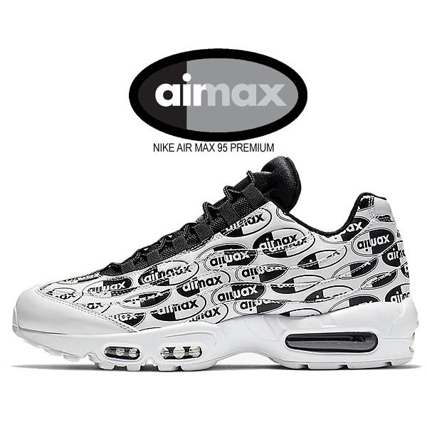 Nike Air Max 95 Premium White Wht Black 103 ナイキ エアマックス 95 プレミアム スニーカー Am95 ホワイト ロゴ 103 Ltd Online 通販 Yahoo ショッピング