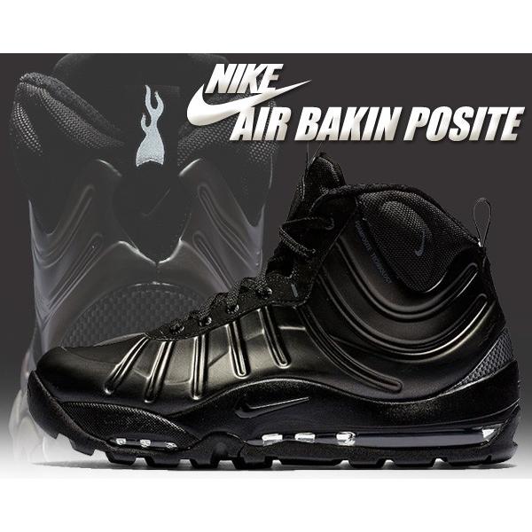 nike air bakin posite black