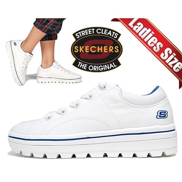 skechers street cleat white