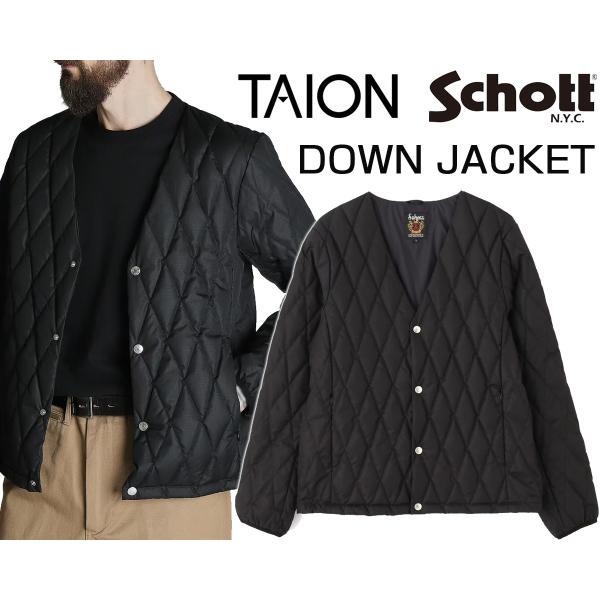 Schott N.Y.C（ショット） × タイオン ダウンジャケット Schott TAION