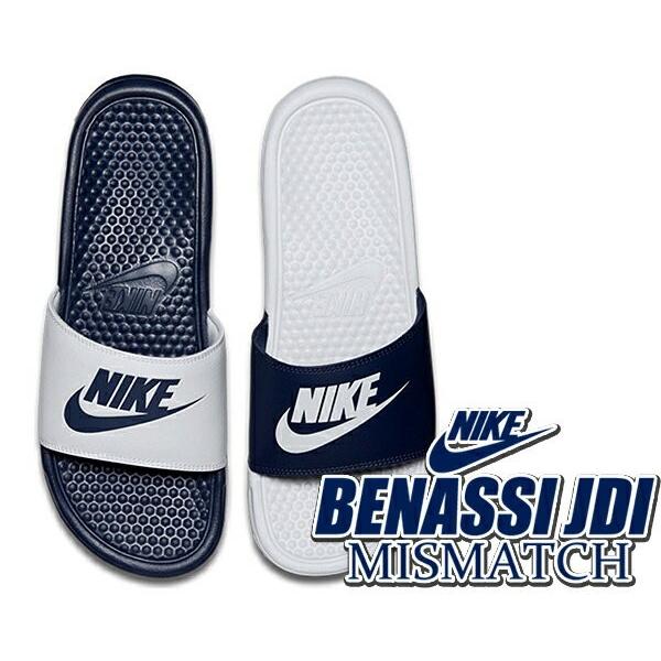 ナイキ サンダル ベナッシ スポーツサンダル メンズ レディースサイズ Nike Benassi Jdi Mismatch M Nvy Wht 紺 白 サンダル 410 Ltd Online 通販 Yahoo ショッピング
