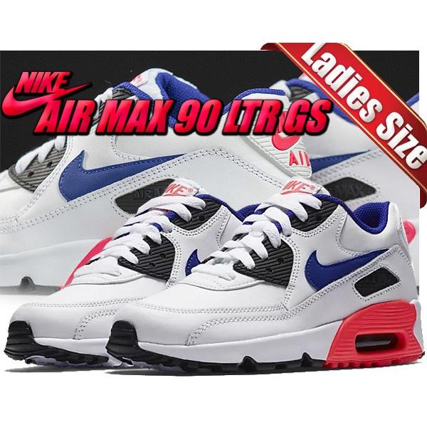 ナイキ エアマックス 90 レディース NIKE AIR MAX 90 LTR(GS) white/ultramarine-solar red  833412-112 スニーカー エア マックス ランニング ウィメンズ :833412-112:LTD Online - 通販 -  Yahoo!ショッピング