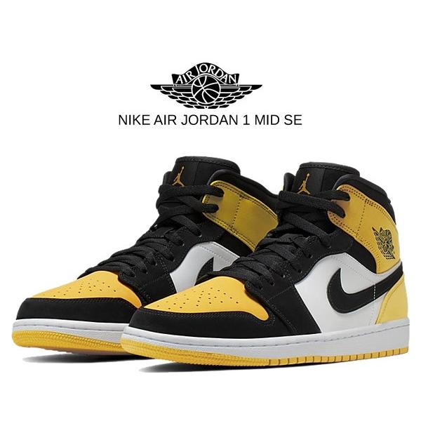 nike air jordan 1 mid yellow toe