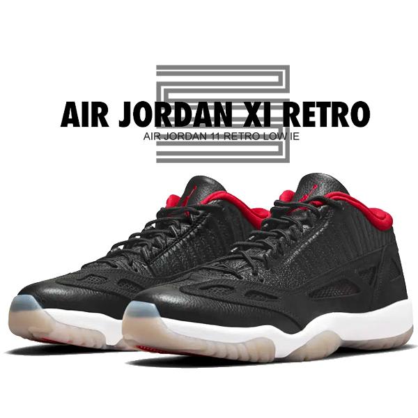 ナイキ エアジョーダン 11 ロー NIKE AIR JORDAN 11 RETRO LOW IE black/true  red-multi-color 919712-023 スニーカー AJXI BRED ブラック レッド ブルズ