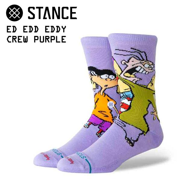 スタンスソックス エド エッド エディ クルー パープル STANCE ED EDD EDDY CREW PURPLE a555c26ede-pur