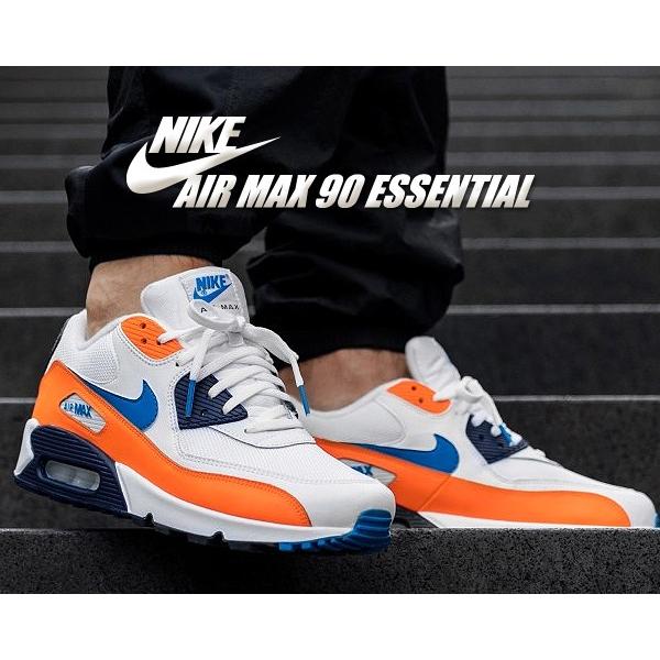 ナイキ エアマックス 90 NIKE AIR MAX 90 ESSENTIAL white/photo blue-total orange  aj1285-104 スニーカー メンズ AM90 エッセンシャル トータル オレンジ :aj1285-104:LTD Online - 通販 -  Yahoo!ショッピング