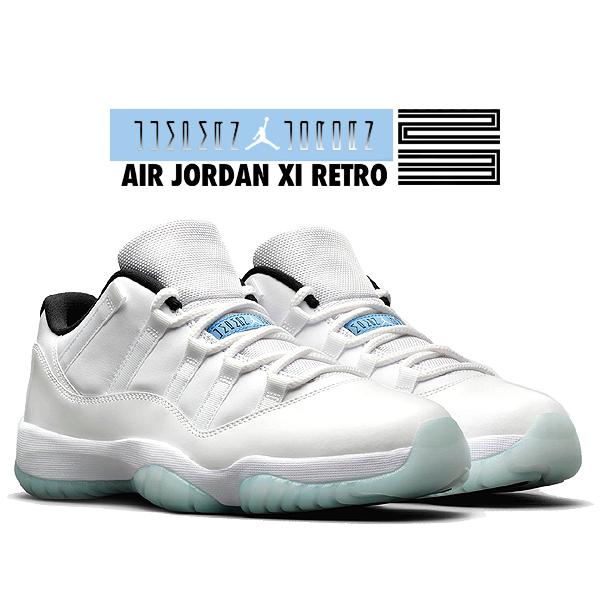 ★美品 ナイキ スニーカー AIR JORDAN 11 AV2187-117 AV2187-117 Nike Air Jordan 11 Low Legend Blue White Black
