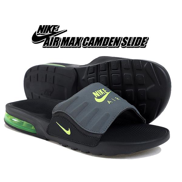 ナイキ エアマックス キャムデン スライド NIKE AIR MAX CAMDEN SLIDE anthracite/volt-dark grey  bq4626-001 サンダル イエローグラデ シャワー カムデン 95